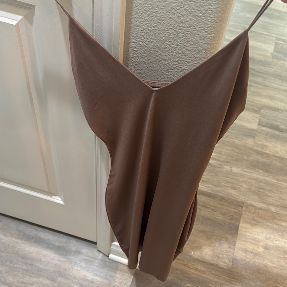 Love Tree Brown Midi Dress